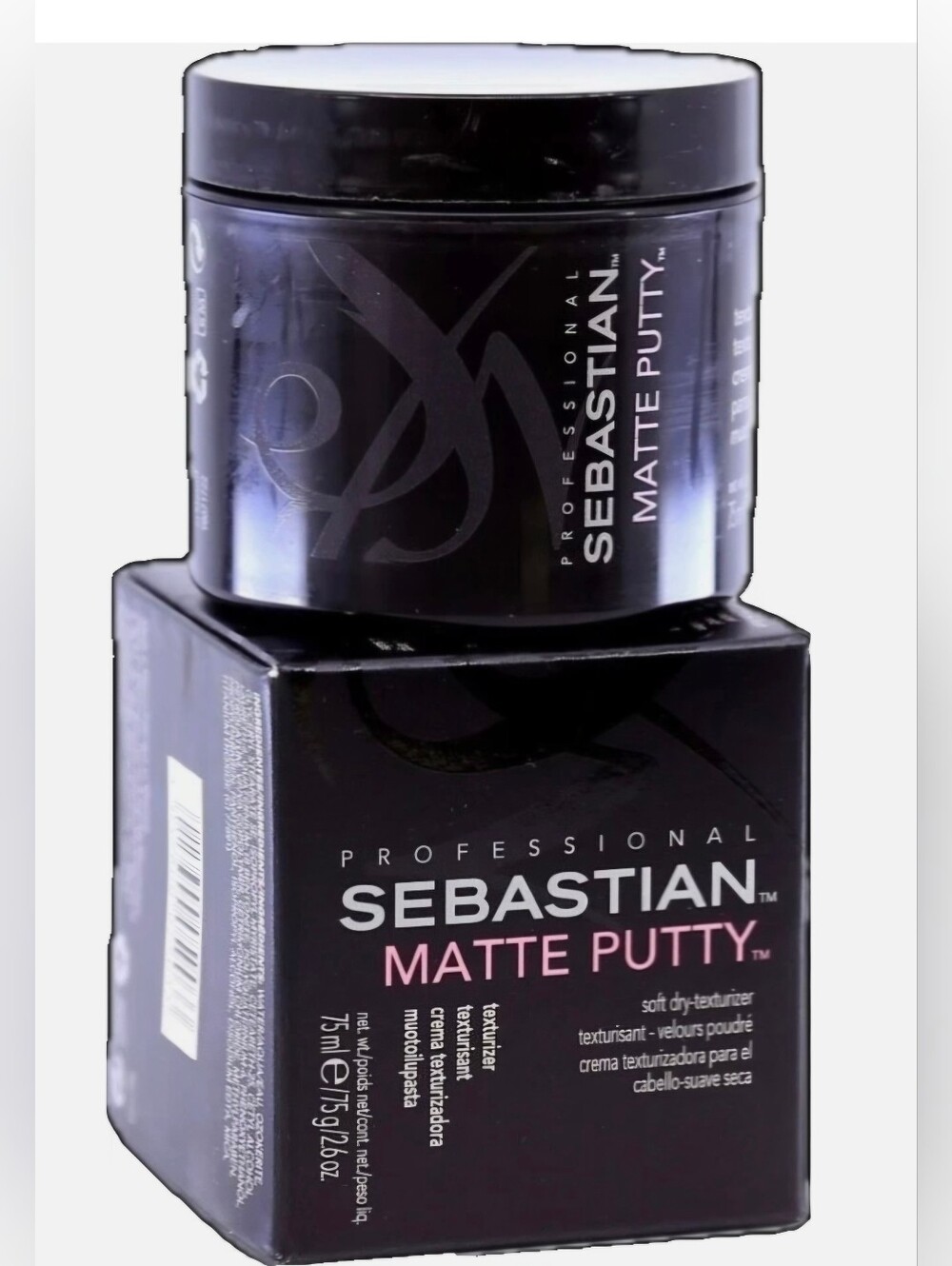 Sebastian Professional Matte Putty Hair Styling Wax — Black